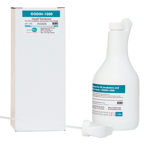 Oosafe® Disinfectant for CO2 Incubators and Laminar Flow Hoods  (1 Liter W/ Spray)